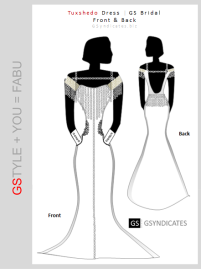 GS Bridal Tuxshedo Dress